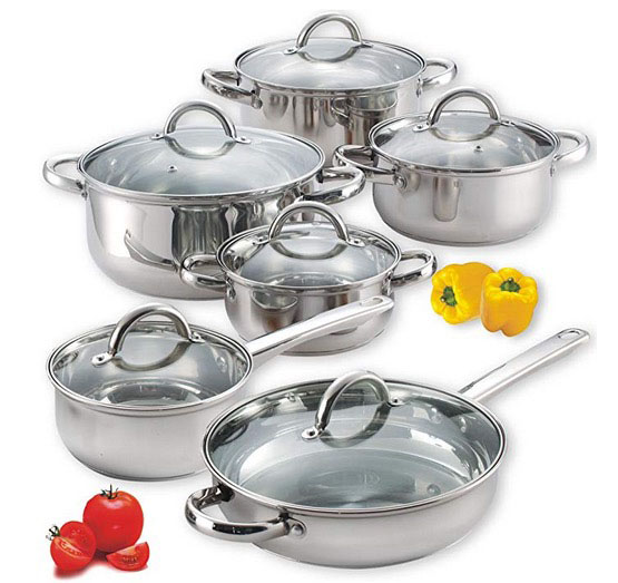 cook n home stainless steel cookware set